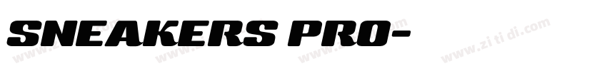 SNEAKERS PRO字体转换